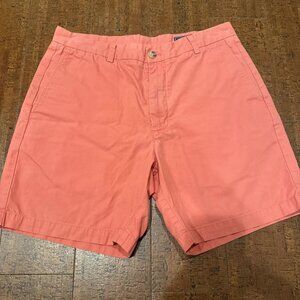 Vineyard Vines Men’s 34 Chino Coral Breaker Shorts 7" Inseam